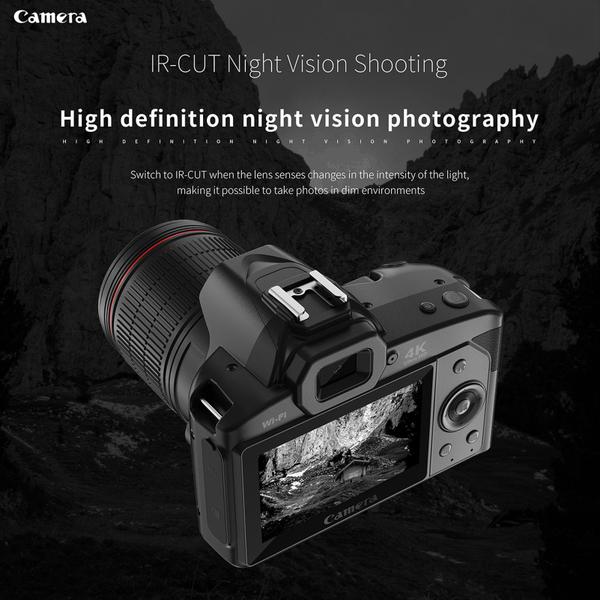 Imagem de Câmera digital Yoidesu 4K Vlogging 64MP Night Vision WiFi