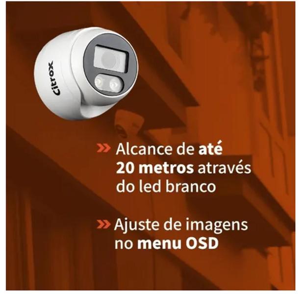 Imagem de Camera Dome Cftv Ppa Citrox Full Hd 4X1 2.0Mp Full Color