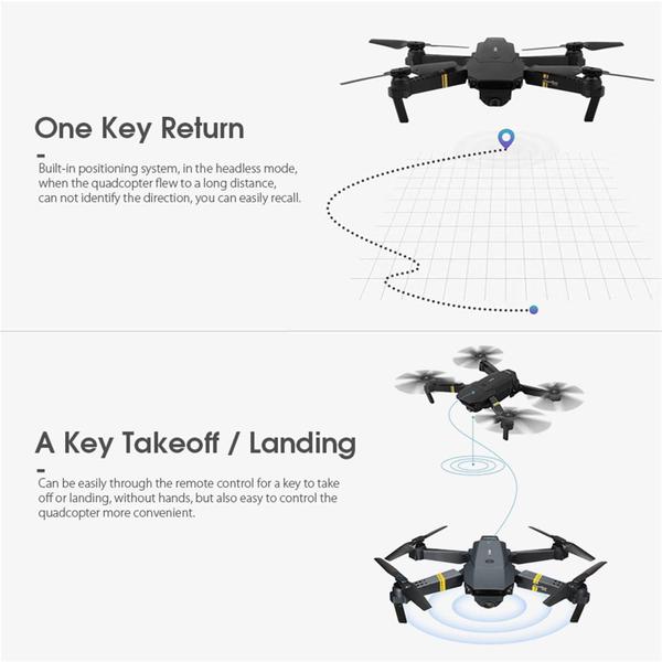 Câmera Drone Lovskoo E58 FPV 4K HD 500mAh 7-9min de voo Imagem de Câmera Drone Lovskoo E58 FPV 4K HD 500mAh 7-9min de voo