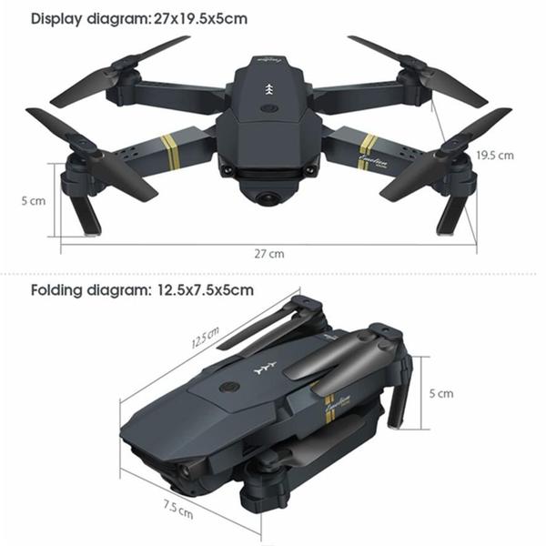 Imagem de Câmera Drone Lovskoo E58 FPV 4K HD 500mAh 7-9min de voo