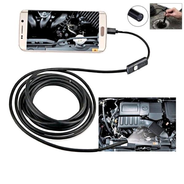 Imagem de Camera Endoscopica Micro Hd Mini Usb Android Pc 5 Metros