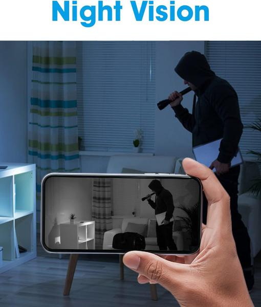 Câmera escondida SAMMICINCO HD 1080P WiFi com visão noturna Imagem de Câmera escondida SAMMICINCO HD 1080P WiFi com visão noturna