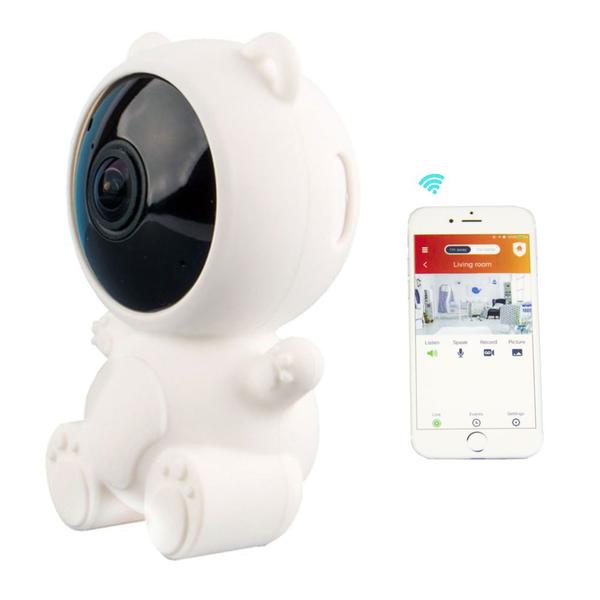 Imagem de Camera Espiã Urso Panda Wifi 360 Inteligente Com Audio Ip