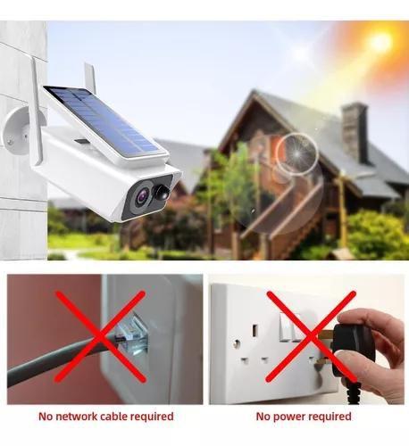 Imagem de Câmera Externa Wifi Solar Proteção para seu sitio ou casa