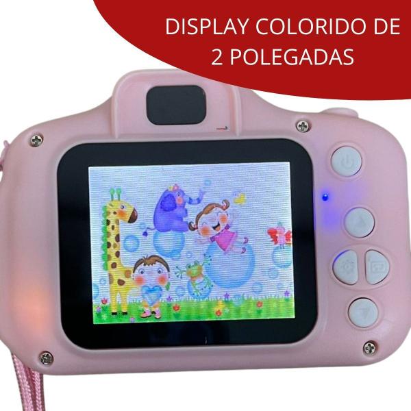 Imagem de Câmera Filmadora Digital Mini Infantil Rosa Fotografa Filma