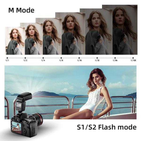 Câmera Flash Speedlite PHOTOOLEX FK300 para Canon Nikon Sony Imagem de Câmera Flash Speedlite PHOTOOLEX FK300 para Canon Nikon Sony