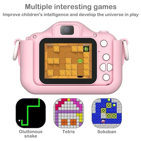 Câmera Fotográfica Infantil Com Proteção - Vídeo Jogos 32gb - M&C Imagem de Câmera Fotográfica Infantil Com Proteção - Vídeo Jogos 32gb