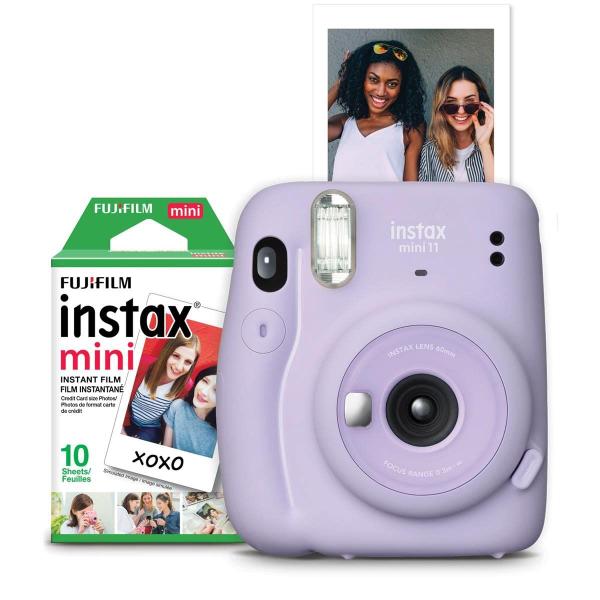 Imagem de Câmera Fujifilm Instax Mini 11 2021 com filme e acessórios