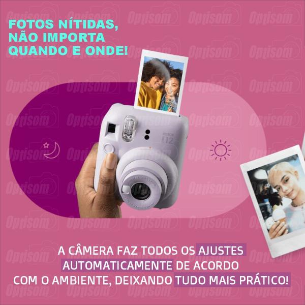 Câmera Fujifilm Instax Mini 12 Verde Menta Revela Foto + 60 Fotos Imagem de Câmera Fujifilm Instax Mini 12 Verde Menta Revela Foto + 60 Fotos