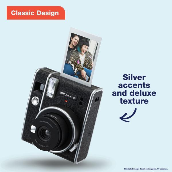 Imagem de Câmera Fujifilm Instax Mini 40 Instant com modo Selfie Silver