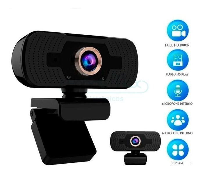 Imagem de Camera Full Hd 1080p Webcam Usb Microfone Desktop Laptop Pc/ios/android