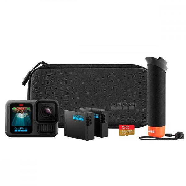 Câmera GoPro HERO 13 Bundle + Garra + 2 Baterias + 64GB 5,3K HLG HDR IPX7 Preto - CHDRB-13... Câmera GoPro HERO 13 Bundle + Garra + 2 Baterias + 64GB 5,3K HLG HDR IPX7 Preto - CHDRB-13...
