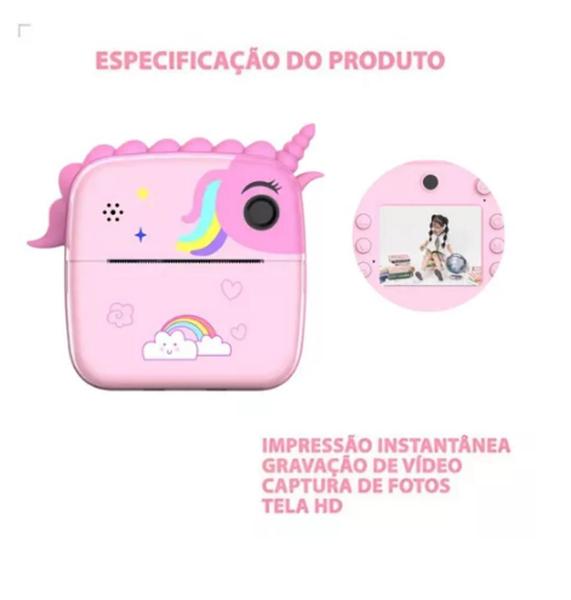 Câmera Infantil De Impressão Instantânea Fotográfica De Bolso - Print Camera Imagem de Câmera Infantil De Impressão Instantânea Fotográfica De Bolso