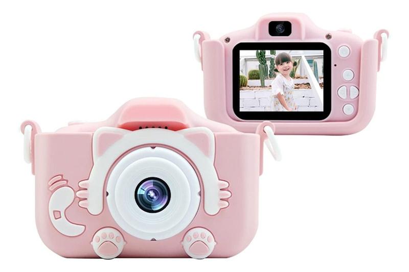 Imagem de Camera Infantil Digital Filmadora Maquina Fotografica Cor Rosa