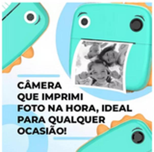 Imagem de Câmera Infantil Filmadora Full Hd Divertida Impressão Instantanea e Jogos