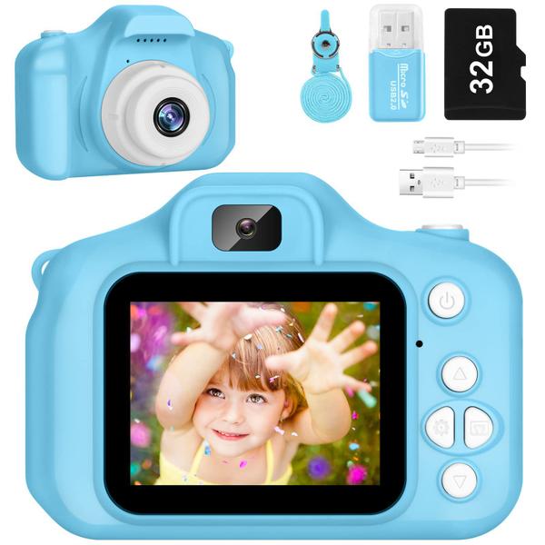 Imagem de Câmera infantil SINEAU Digital 12.0MP 1080P IPS 5MP 32GB com cartão SD