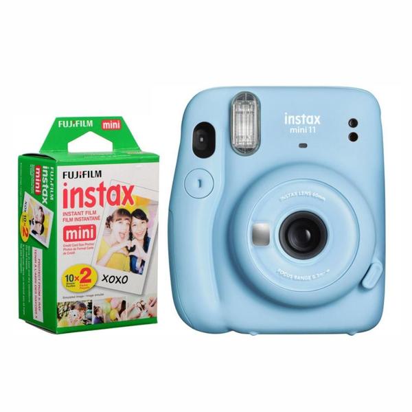 Imagem de Câmera Instantânea Fujifilm Instax Mini 11 Azul + Pack 20 Filmes