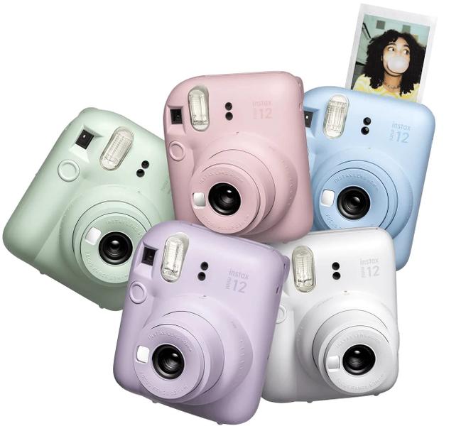 Imagem de Câmera instantânea Fujifilm Instax Mini 12 azul pastel com filme