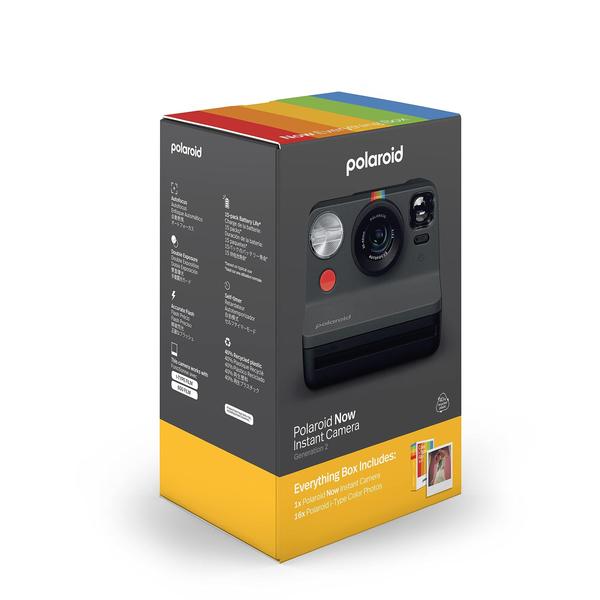 Câmera instantânea Polaroid Now 2ª geração I-Type Black Imagem de Câmera instantânea Polaroid Now 2ª geração I-Type Black