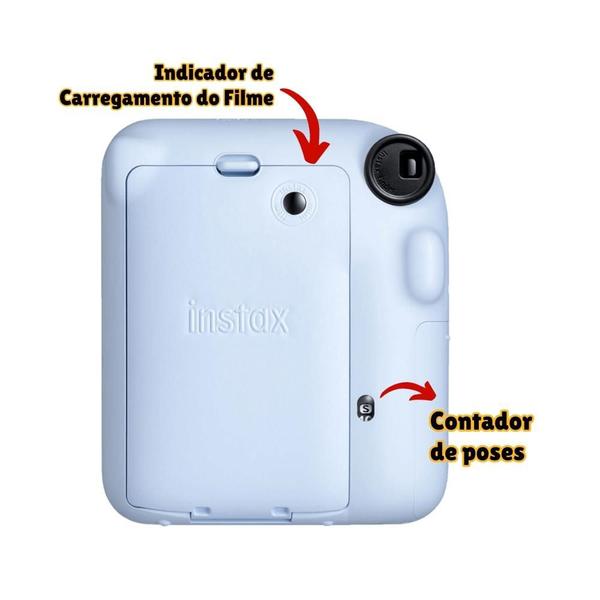 Imagem de Câmera Instax Mini 12 Azul com 5 Mini Porta Retratos Sortidos