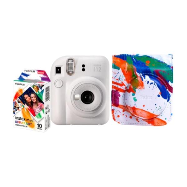 Imagem de Câmera Instax Mini 12 Fujifilm Branco Com Bolsa + 10Filmes