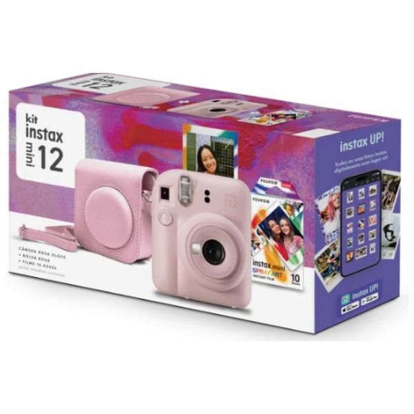 Imagem de Câmera Instax Mini 12 Fujifilm Rosa Com Bolsa + 10 Filmes