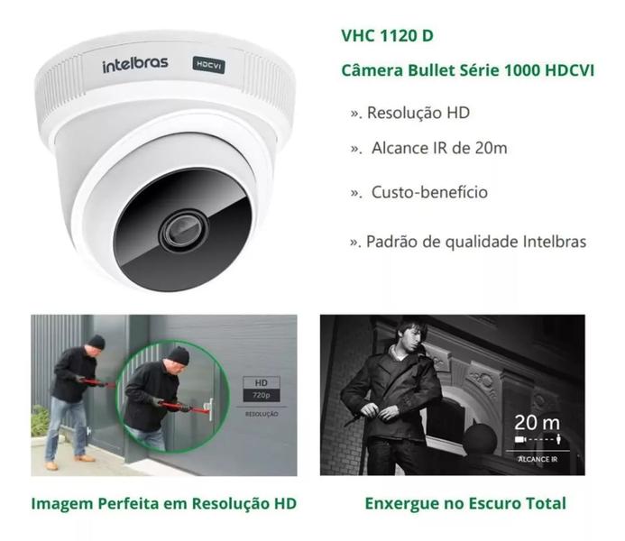 Imagem de Câmera Intelbras Dome Hdcvi 720P Vhc 1120D Ir 20Mts  4296