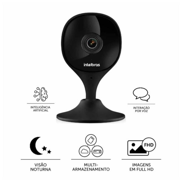 Imagem de Câmera Interna Wi-Fi Full Hd Imx C Black Intelbras