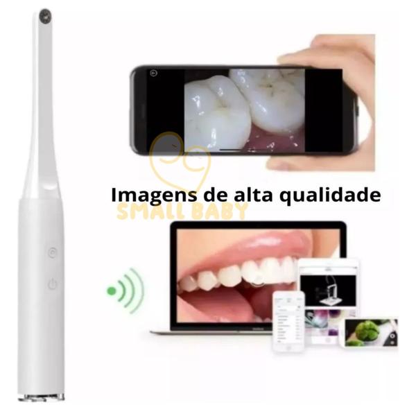 Imagem de Câmera Intra Oral Odontológica Wi-fi Wireless Led Hd Tablet 