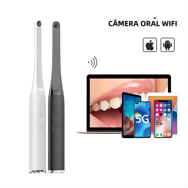 Imagem de Câmera Intraoral Sem Fio HD 1080p - 2 Megapixels para iOS, Android e Mac