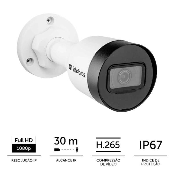 Imagem de Câmera IP 2 Megapixels 3.6mm 30m VLP 1230 B Intelbras