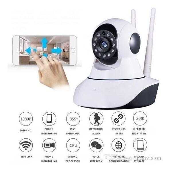 Imagem de Camera Ip 720P P2P Hd Wireless 2 Antenas Hd Wifi Hd