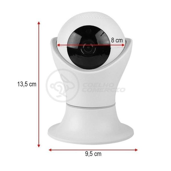 Imagem de Câmera Ip C360 De Segurança Wifi 2 Antenas Robô Hd 1080P Sem Fio 360º Áudio Visão Noturna - 8165Hp