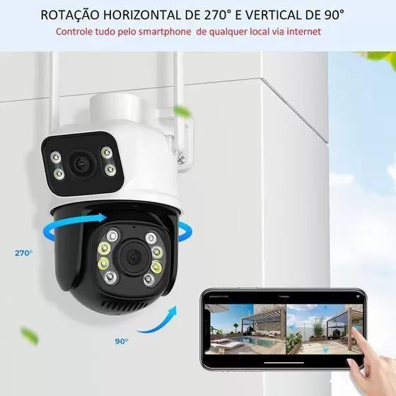 Imagem de Câmera IP Exterior 2 em 1 - Zoom, Água, Áudio, SD 128GB