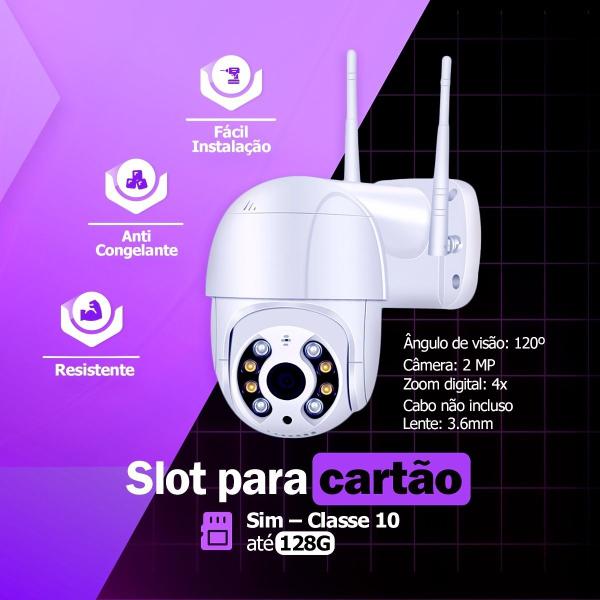 Imagem de Câmera Ip Externa Wifi  Full Hd 1080p + CARTAO SD APP YOUSEE