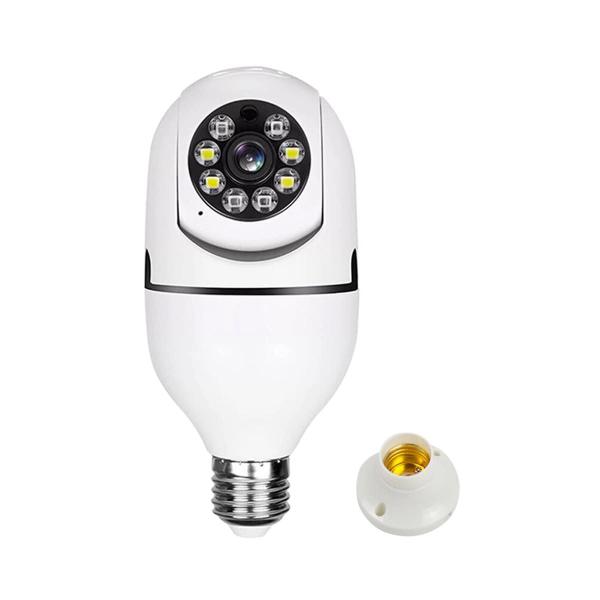 Imagem de Camera Ip Giratoria 360 C Wifi Lampada Segurança Externa Hd