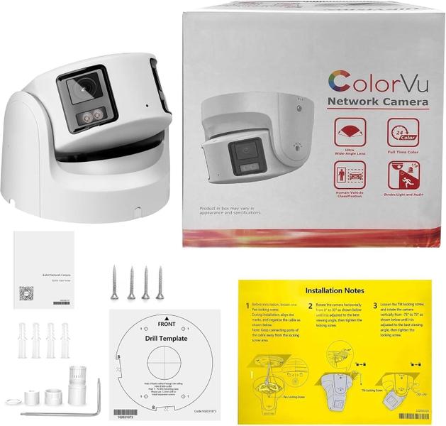 Imagem de Câmera IP Hikvision ColorVu 8MP - DS-2CD2387G2P-LSU/SL