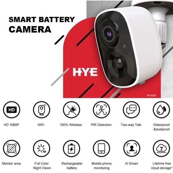 Imagem de Camera IP Hye HYE-B609T FHD Wifi/Bateria/Smart