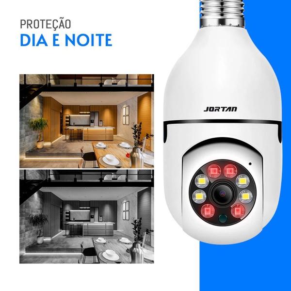 Imagem de Camera Ip Jortan Segurança Lampada Panoramica Rastreio Wifi Espia - Yoosee E27