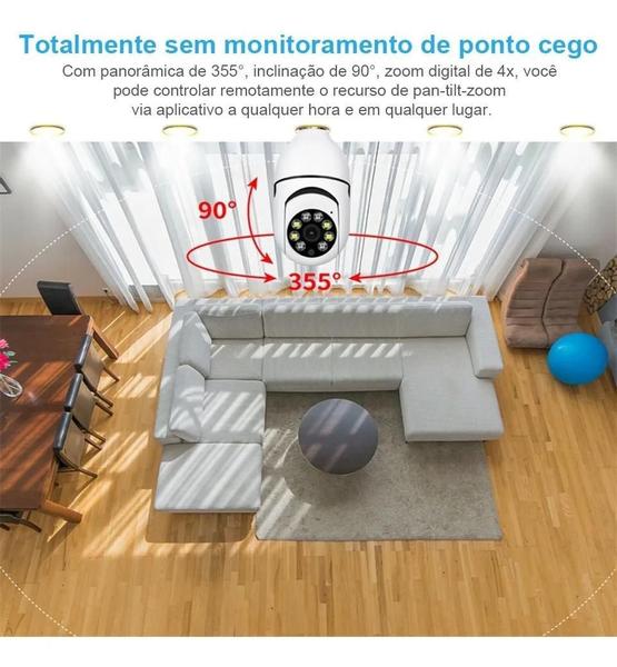 Imagem de Câmera Ip Lâmpada Wifi Full Hd Visão Noturna