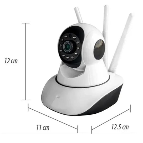 Imagem de Camera Ip Segurança 3 Antenas Robô Wi-fi Babá Eletrônica