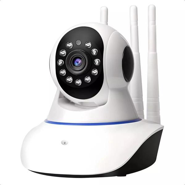 Imagem de Camera Ip Sem Fio Hd 720p 1.3 Mp Wi-fi Noturna Gira 360 Top