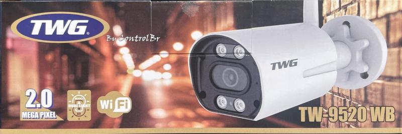 Imagem de Camera ip wi-fi / onvif full hd 2mp 3.6mm metal twg tw-9520 wb