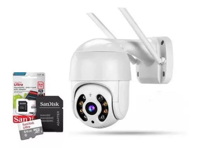 Câmera Ip Wi-fi Prova Dágua App Icsee + Cartão De Memória 64gb - A8 Imagem de Câmera Ip Wi-fi Prova Dágua App Icsee + Cartão De Memória 64gb
