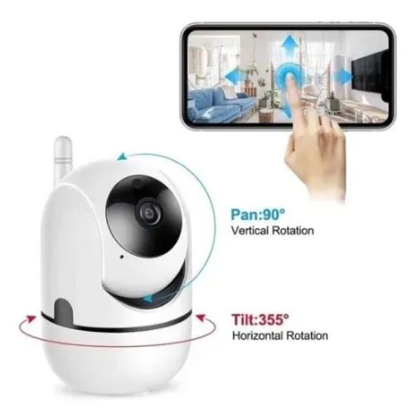 Câmera IP Wifi HD 360 Visão Noturna 720p/1080p com áudio - Lightbek Official Store Imagem de Câmera IP Wifi HD 360 Visão Noturna 720p/1080p com áudio
