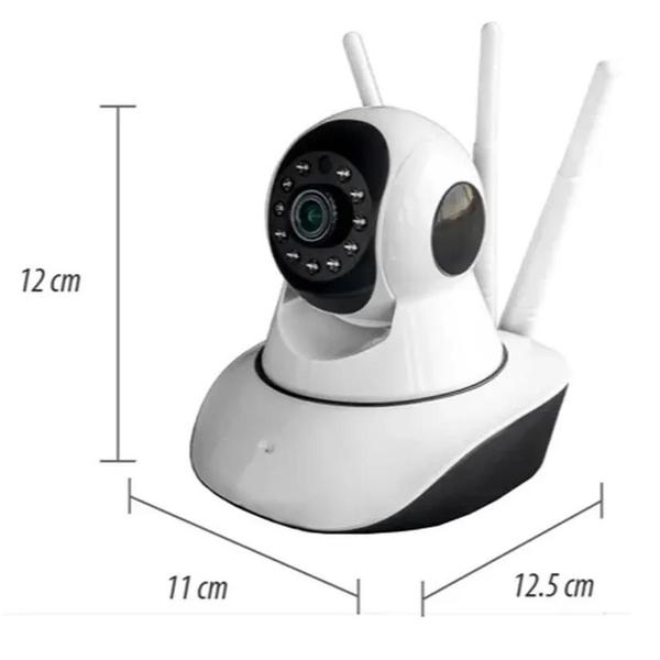 Imagem de Câmera IP Wifi Wireless Sem Fio Hd 3 Antenas com Visão Noturna Ultima Geração