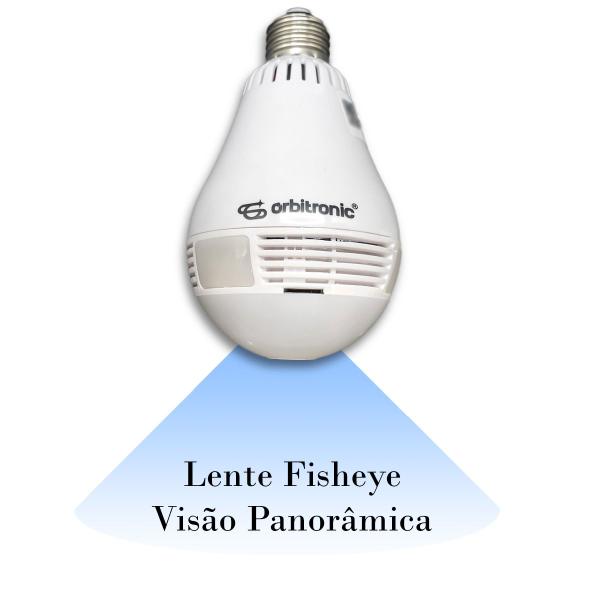 Imagem de Camera Lampada Segurança Espia Wifi Visão Noturna Orbitronic