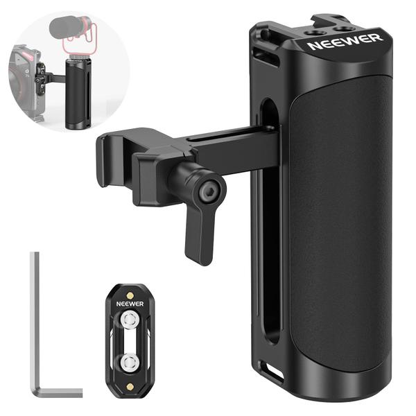 Câmera NATO Side Handle Grip Neewer CA017H com trilho e suporte Imagem de Câmera NATO Side Handle Grip Neewer CA017H com trilho e suporte