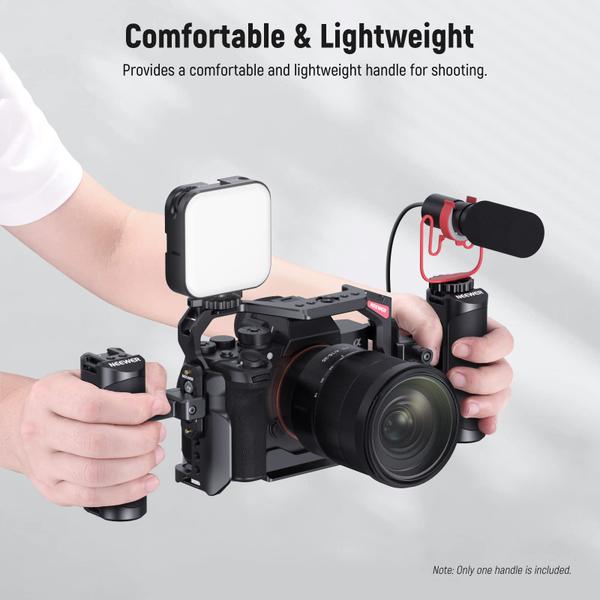 Câmera NATO Side Handle Grip Neewer CA017H com trilho e suporte Imagem de Câmera NATO Side Handle Grip Neewer CA017H com trilho e suporte