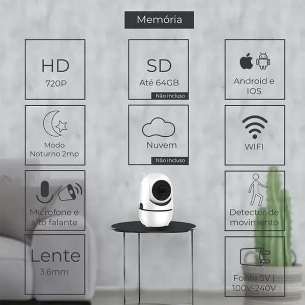 Imagem de Camera Para Vigiar Bebes e Pet - IP Câmera